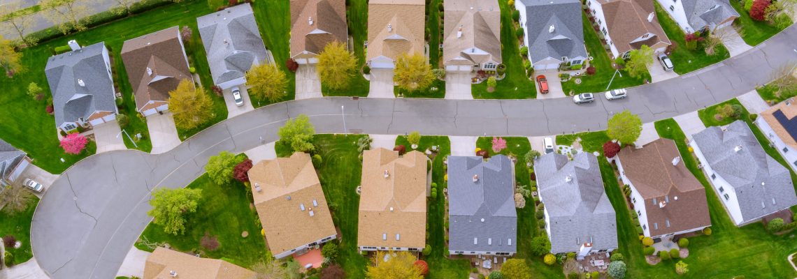 Scenic,Seasonal,Landscape,From,Above,Aerial,View,Of,A,Small